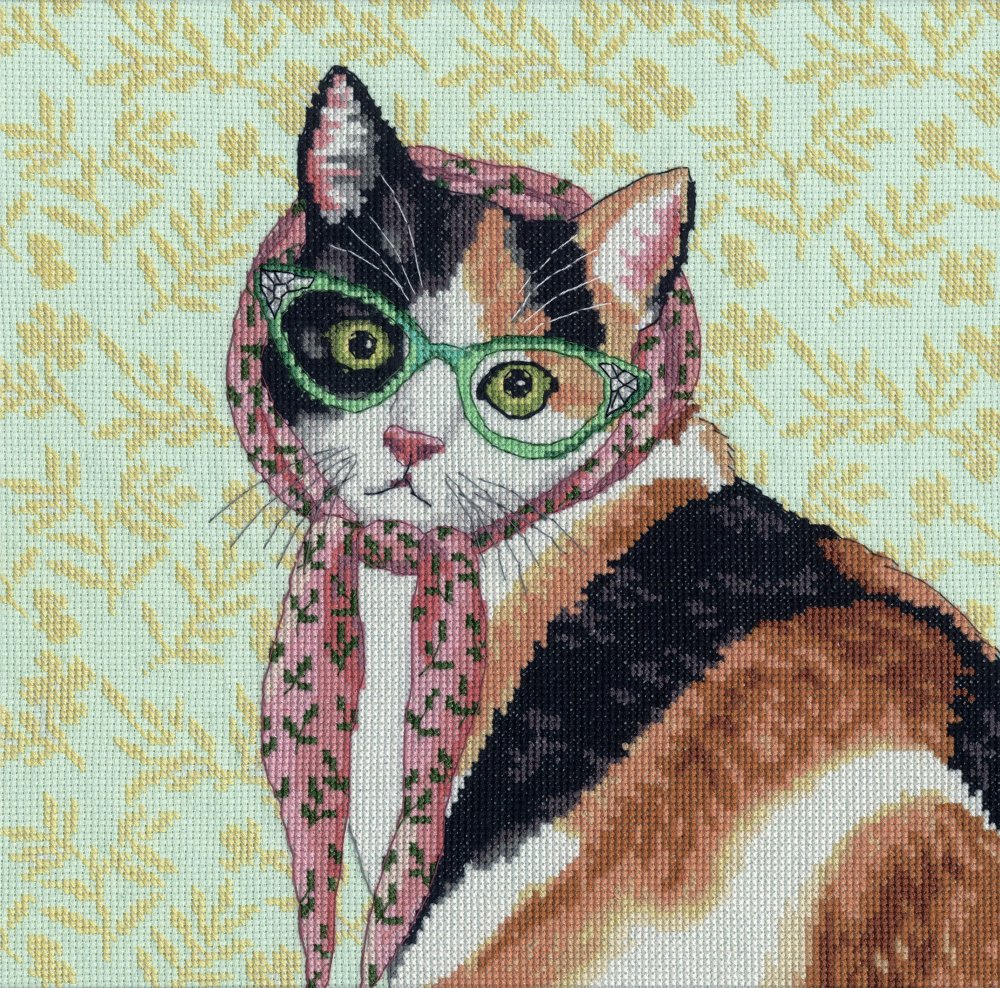 (image for) Mama Cat Counted Cross Stitch Kit